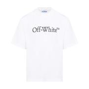 Off White Klassisk Vit Bomull T-shirt White, Herr