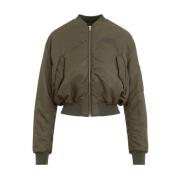 MM6 Maison Margiela Grön Bomberjacka Urban Chic Green, Dam