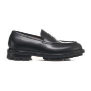 Green George Svarta Läderloafers Black, Herr