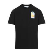 Casablanca Svarta T-shirts Polos Aw24 Black, Herr