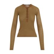 Chloé Brun Ull Pullover Tröja Brown, Dam