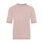 Max Mara Silke Kashmir Crew Neck Tröja Pink, Dam