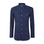 Ralph Lauren Marinrandig Slim Fit Skjorta Blue, Herr