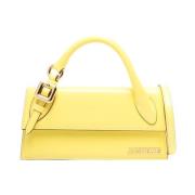 Jacquemus Gul Läder Crossbody Väska Yellow, Dam