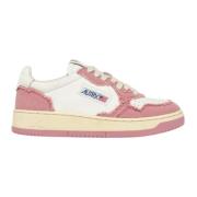 Autry Vintage-inspirerade vita sneakers Pink, Dam