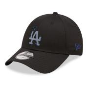 New Era Svart Dodgers Folie Logga Keps Black, Herr