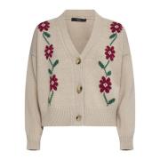 Max Mara Weekend Mysiga Teulada Sweaters för Helgen Beige, Dam