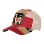 Goorin Bros Röd Rådjur Patchwork Trucker Cap Multicolor, Herr