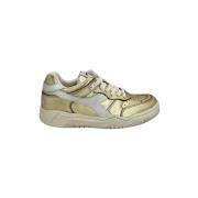 Diadora Metallic Sneaker - Guld Distressed Effekt Yellow, Herr