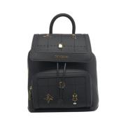 Moschino Svart Läder Ryggsäck Stilfull Modell Black, Dam