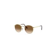 Ray-Ban Metall Runda Solglasögon - Unisex Stil Yellow, Herr