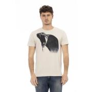 Trussardi Kortärmad Rund Hals T-shirt Beige, Herr