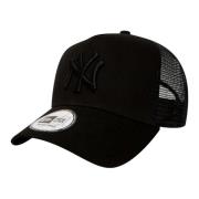 New Era Svart Barn Trucker Keps Ren Stil Black, Herr