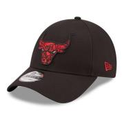 New Era Svart Bulls Marmor Infill Keps Black, Herr