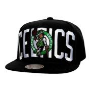 Mitchell & Ness Svart Celtics Snapback Keps Black, Herr