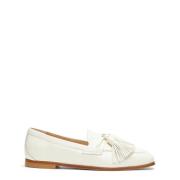 Stuart Weitzman Tassel Loafer Beige, Dam