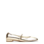 Stuart Weitzman Kristallspänne Ballet Flats Yellow, Dam