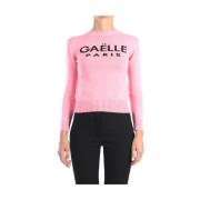 Gaëlle Paris Crew Neck Sweater Pink, Dam