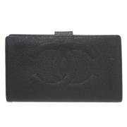 Chanel Vintage Pre-owned Laeder plnbcker Black, Dam