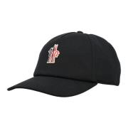 Moncler Svart Baseball Cap Aw24 Black, Herr