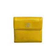 Chanel Vintage Pre-owned Laeder plnbcker Yellow, Dam