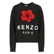 Kenzo Svart Ulltröja Rund Hals Black, Dam