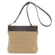 Coach Pre-owned Pre-owned Canvas axelremsvskor Brown, Dam