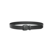 Plein Sport Chic Mens Belt Black, Herr