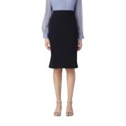 Emporio Armani Knee-Length Skirt Blue, Dam