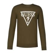 Guess Rundhalsad T-shirt Green, Herr