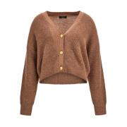 Guess Stilren Cardigan för Kvinnor Brown, Dam