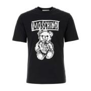 Moschino Klassisk Svart Bomull T-shirt Black, Herr