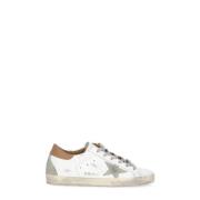 Golden Goose Vita Lädersneakers med Mockastjärna White, Dam