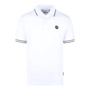 Philipp Plein Hexagon Polo Shirt White, Herr