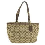 Coach Pre-owned Pre-owned Canvas totevskor Brown, Dam