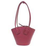 Bottega Veneta Vintage Pre-owned Laeder totevskor Red, Dam