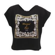 Gaudi Kortärmad T-shirt Black, Dam