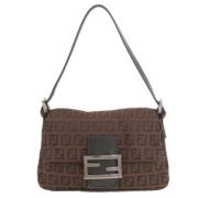 Fendi Vintage Pre-owned Canvas fendi-vskor Brown, Dam