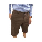 Alviero Martini 1a Classe Bermuda Shorts för Män Brown, Herr