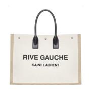 Saint Laurent Rive Gauche Tote Bag Beige, Herr