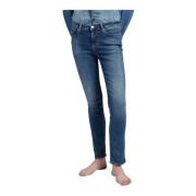 GAS Klassiska Denim Jeans med Fem Fickor Blue, Dam