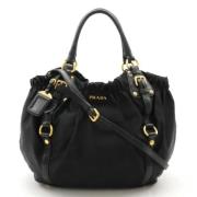 Prada Vintage Pre-owned Nylon prada-vskor Black, Dam