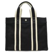 Hermès Vintage Pre-owned Canvas handvskor Black, Dam