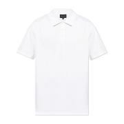 Giorgio Armani Polo med broderad logotyp White, Herr