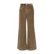 Pinko Brun Corduroy Byxor Brown, Dam