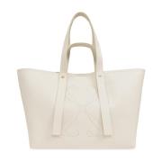 Off White Shopper väska Beige, Dam