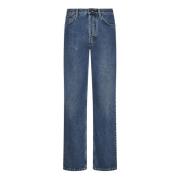 Moschino Blå Straight Leg Jeans Aw24 Blue, Dam