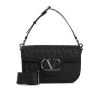 Valentino Garavani Svart Axelväska Herr Aw24 Black, Unisex