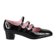 Carel Svart Patent Pumps Med Klack Black, Dam