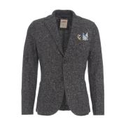 Bob Blå Blazer Aw24 Blue, Herr